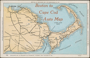 Boston to Cape Cod auto map