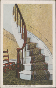 Winding stairway, Cape Cod, Mass.