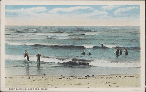 Surf bathing, Cape Cod, Mass.