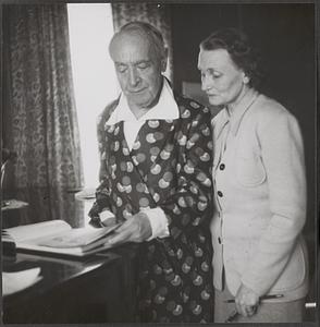 Dr. and Mrs. Koussevitzky in the guest house