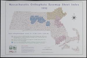 Massachusetts orthophoto basemap sheet index