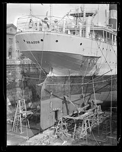 USS Brazos, Navy Yard