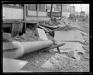 Debris, probably after a storm