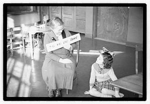 Mabel Adams, principal of Horace Mann School