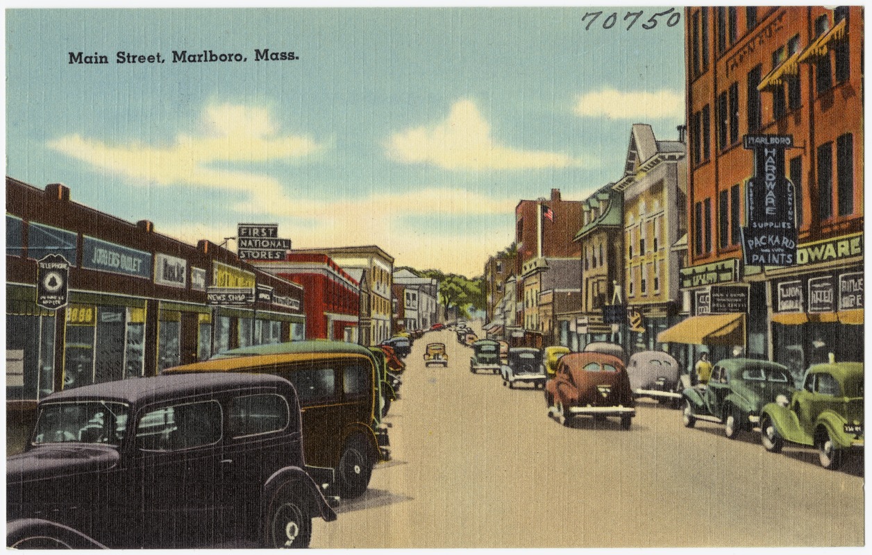 Main Street, Marlboro, Mass. - Digital Commonwealth