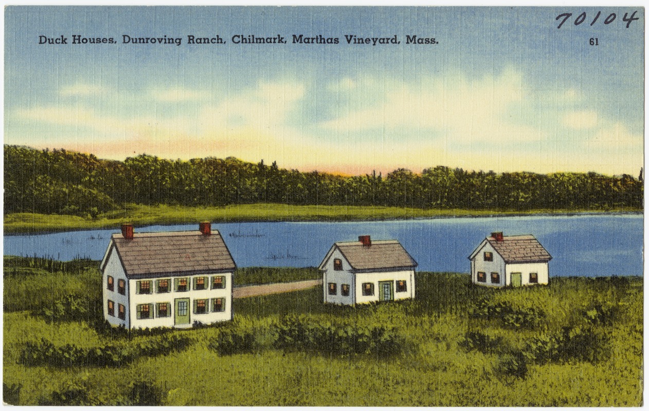 Duck houses, Dunroving Beach, Chilmark, Martha's Vineyard, Mass.