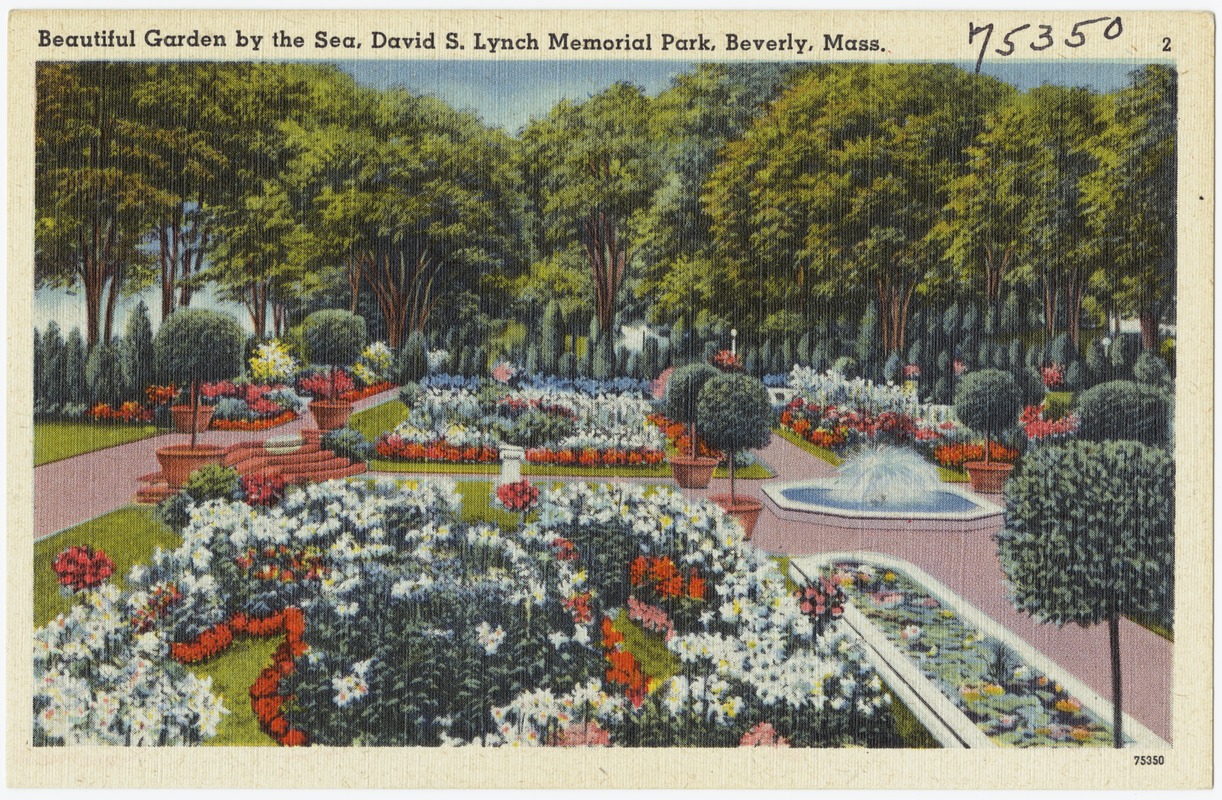 Beautiful garden by the sea, David S. Lynch Memorial Park, Beverly, Mass.