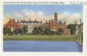 Leverett  House from Weeks Bridge, Harvard University, Cambridge, Mass.