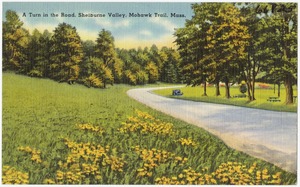 A turn in the road, Shelburne Valley, Mohawk Trail, Mass.