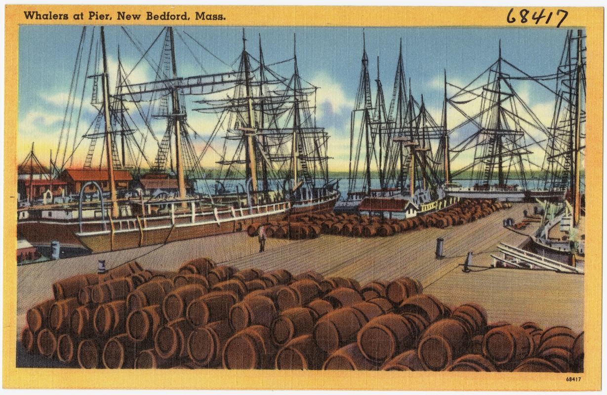 Whalers at pier, New Bedford, Mass.