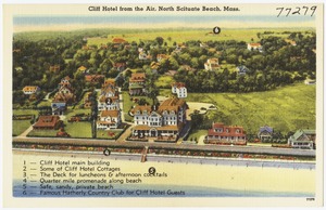Cliff Hotel from the air, North Scituate Beach, Mass.