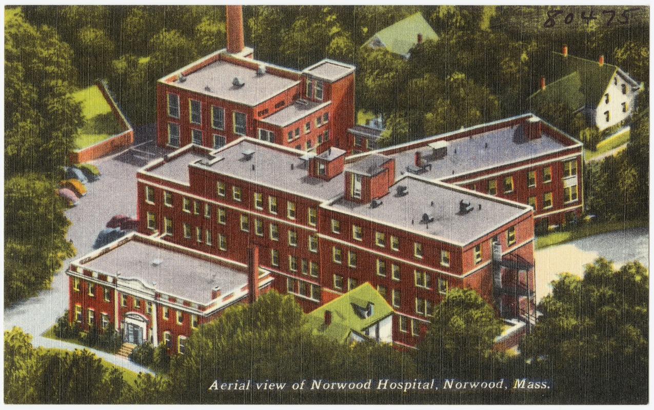 Aerial view of Norwood Hospital, Norwood, Mass.