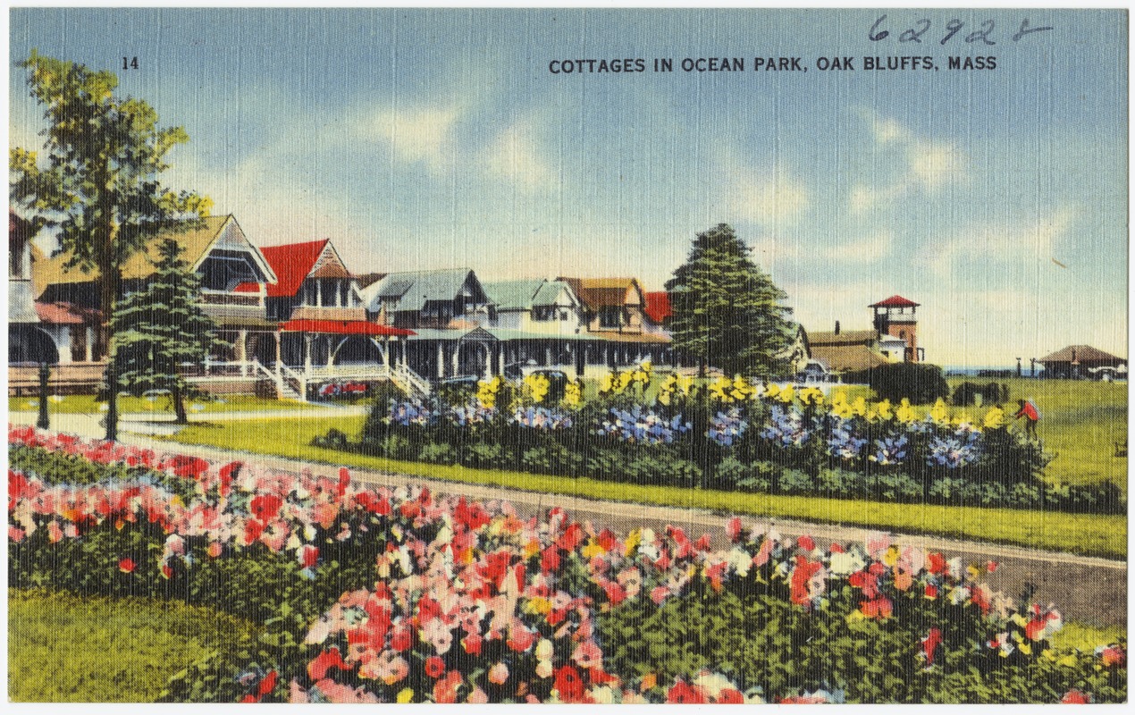 Cottages in Ocean Park, Oak Bluffs, Mass.