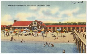 East Chop Club House and beach, Oak Bluffs, Mass.