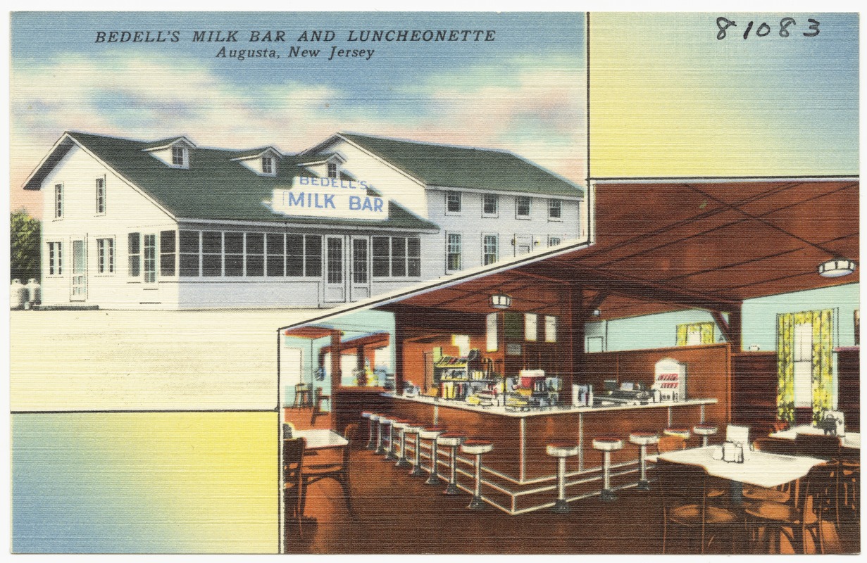 Bedell's Milk Bar and Luncheonette, Augusta, New Jersey