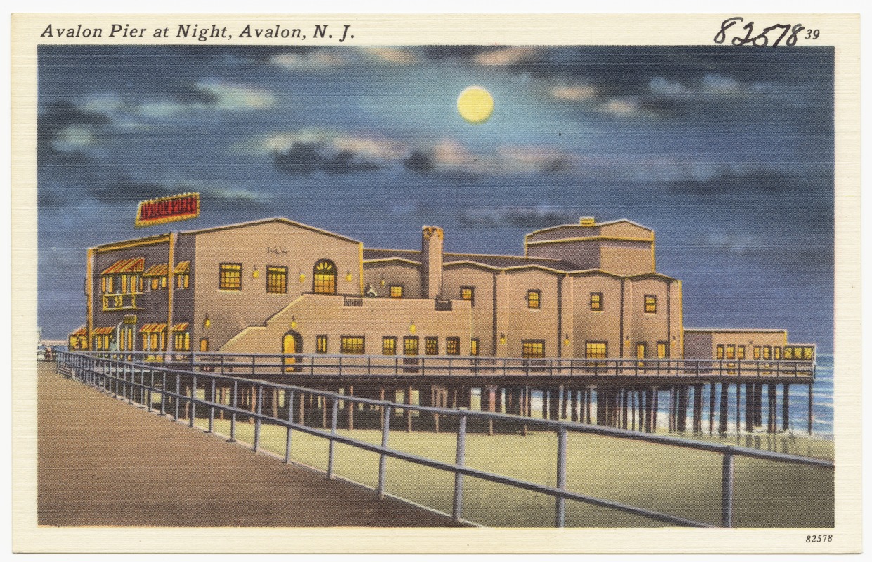 Avalon Pier and Boardwalk at 29th Street, Avalon, N. J. - Digital  Commonwealth