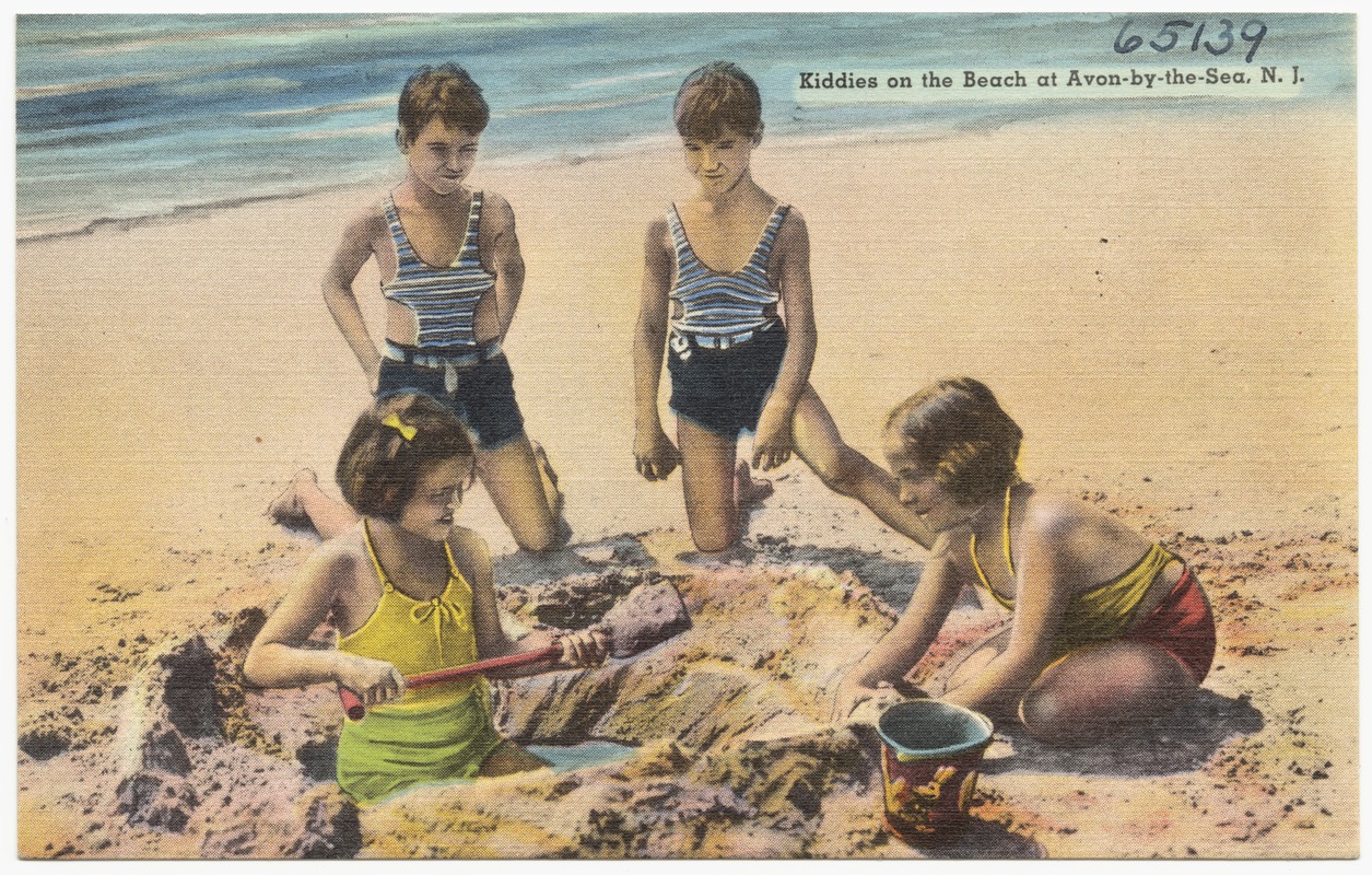 Kiddies on the beach at Avon-by-the-Sea, N. J.