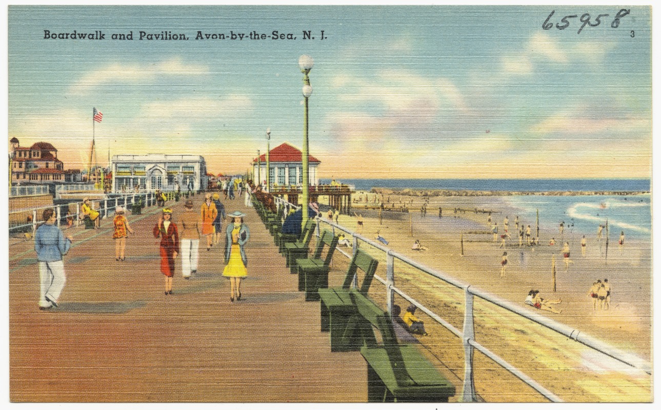 Boardwalk and pavilion, Avon-by-the-Sea, N. J.