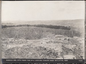 Wachusett Department, Nashua Reservoir site, from Pine Hill looking toward West Boylston, West Boylston, Mass., Apr.-May 1897