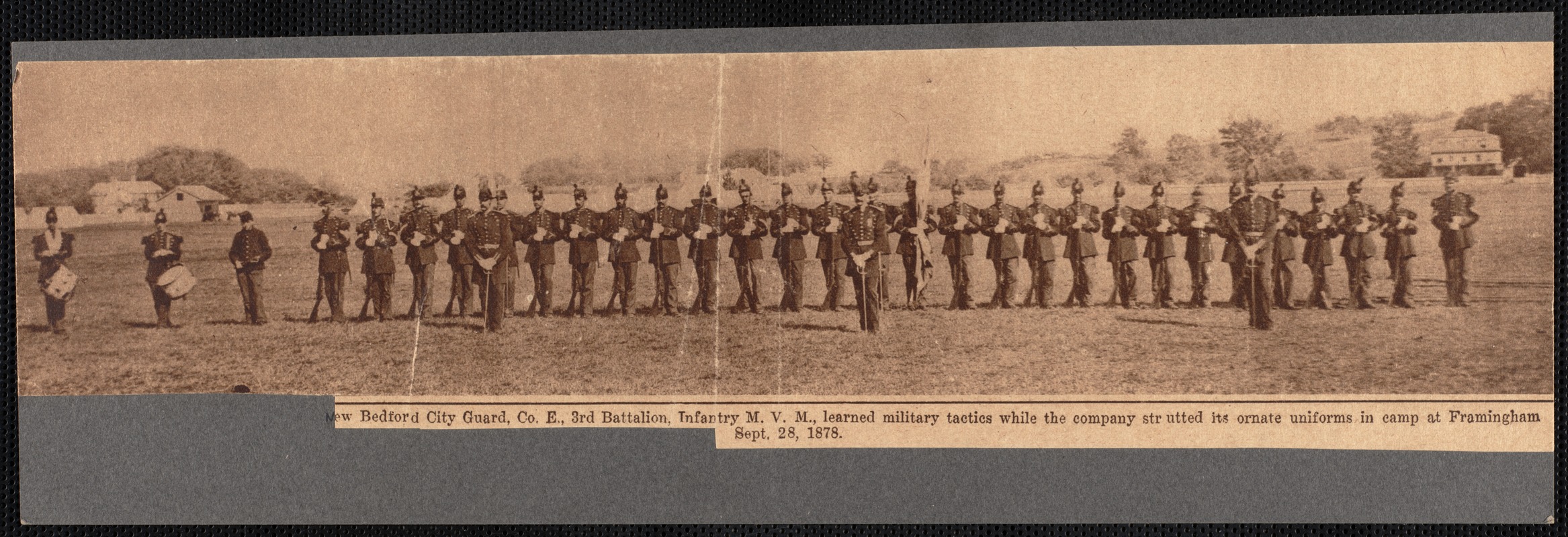 Members of New Bedford City Guard, Company E, 3rd battalion, Infantry M.V.M.