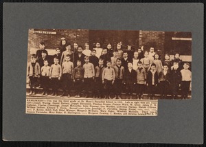 Third grade class of Saint Mary's Parochial School, New Bedford, MA