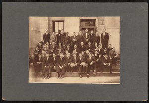 East Side Athletic Club members, New Bedford U.S. Customs House steps, New Bedford, MA