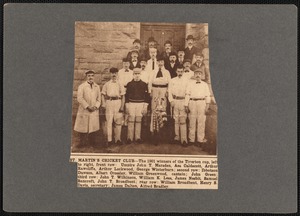 Saint Martin's Cricket Club after winning the Tiverton Cup, New Bedford, MA