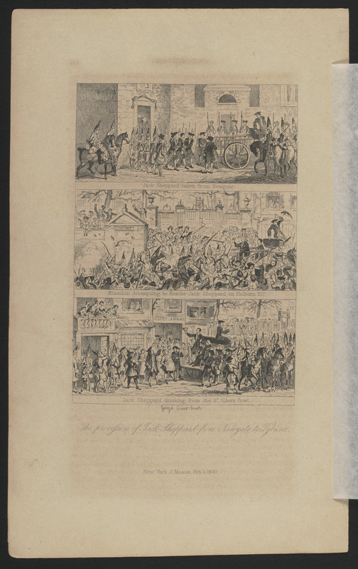 The procession of Jack Sheppard from Newgate to Tyburn
