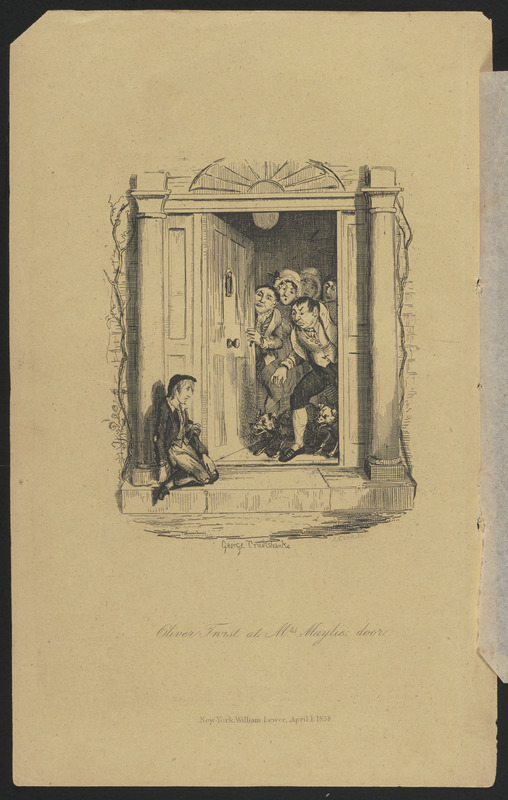 Oliver Twist at Mrs. Maylie's door
