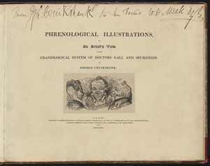 Title page of "Phrenological Illustrations, or an Artist's View of the Craniological System of Doctors Gall and Spurzheim."