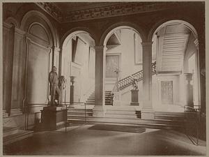 Boston, Massachusetts. Boston Athenaeum. Sumner staircase