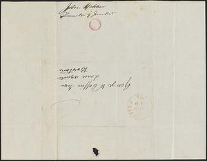 John Webber to George Coffin, 9 June 1845