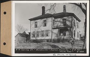 6-8 Spring Street, tenements, Boston Duck Co., Bondsville, Palmer, Mass., Feb. 8, 1940