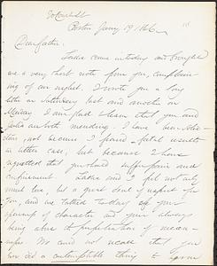 Letter from John D. Long to Zadoc Long, January 19, 1866