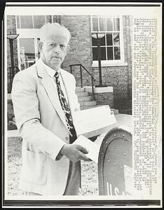 Donald Plummer, Charleston, Mo., whose son was killed in the Vietnam war, conducts his own "war protest" as he mails 535 letters to members of Congress, 6/1. In the letters he expressed his indignation at the "no-win" philosophy of those responsible for the conduct of the war; at the comfort given the enemy by peace groups in the U.S.; and at the Congressional leaders of the liberal school. He urges the removal of what he calls "fellow travelers" from the colleges, schools, government and courts, and argues that if this is done the country will be able to see more clearly the way to end war through vigorous military action.
