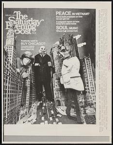 This 2/8/69 issue of the 148-year-old Saturday Evening Post magazine, founded by Banjamin Franklin, marks the final issue of the publication. Over the past few years, the SEP lost $10 million in spite of attempts to upgrade its contents and limit its circulation to a quality readership that would attract a certain type of advertising.