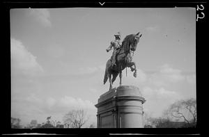 Washington equestrian statue. Boston Public Garden