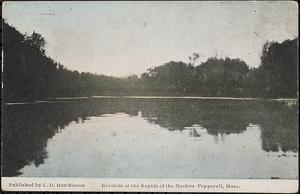 Eventide at the rapids of the Nashua, Pepperell