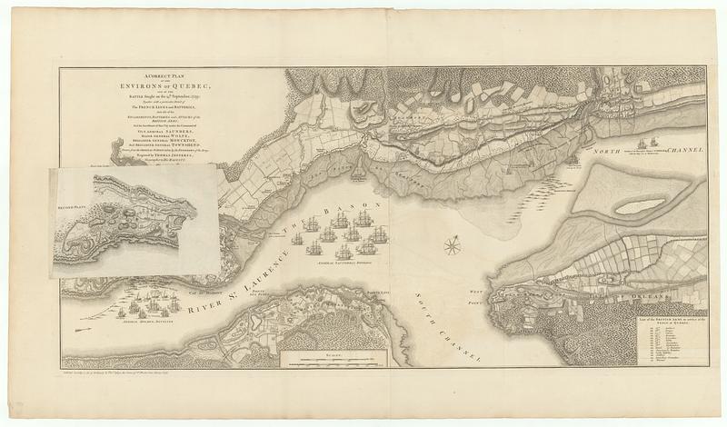 A correct plan of the environs of Quebec, and of the battle fought on the 13.th September, 1759