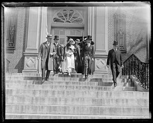 Prince and Princess Takamatsu with Harvard President Lowell