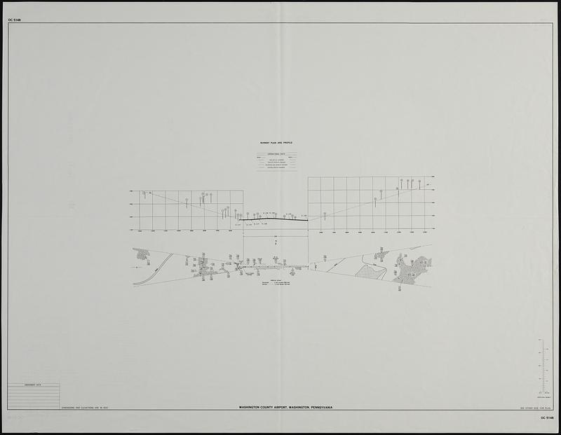 Airport obstruction chart, OC 5148, Washington County Airport, Washington, Pennsyvania [sic]