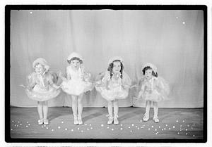 Girl ballet dancers in costume