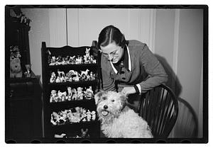 Miss Liddie A Livevey, collector of miniature dogs, 400, 1 live one
