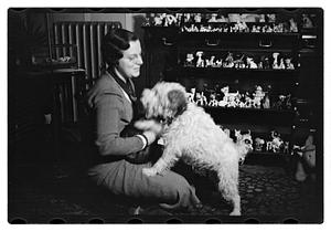 Miss Liddie A Livevey, collector of miniature dogs, 400, 1 live one