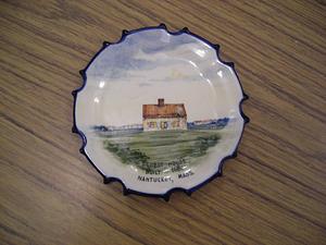 Oldest house built 1680 painted dish