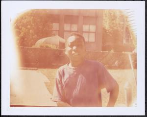 Boy smiling outside