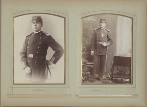 Newton High School, graduation 1895 & few 1896 - Unidentified Male Student in Military Uniform -