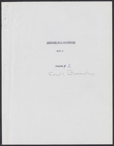 Herbert Brutus Ehrmann Papers, 1906-1970. Sacco-Vanzetti. Part I, Chapter 2: South Braintree. Box 5, Folder 6, Harvard Law School Library, Historical & Special Collections