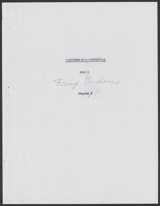 Herbert Brutus Ehrmann Papers, 1906-1970. Sacco-Vanzetti. Part I, Chapter 7: Fringe Evidence at the Plymouth trial; Index to jurors. Box 5, Folder 11, Harvard Law School Library, Historical & Special Collections