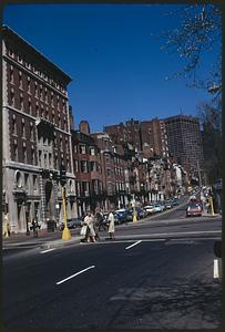 North on Beacon St. from Charles St. at Public Garden